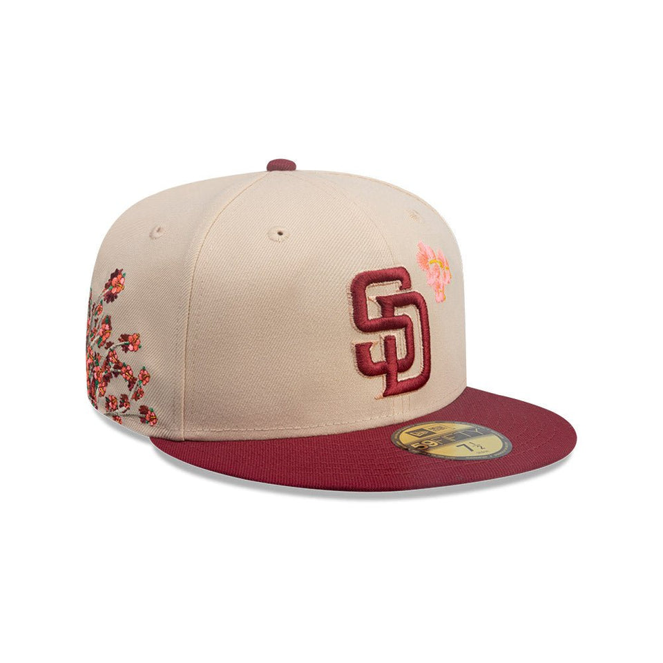 59FIFTY City Elements プエルトリコ サンディエゴ・パドレス ベージュ マルーンバイザー - 14751977 - 700 | NEW ERA ニューエラ公式オンラインストア