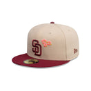 59FIFTY City Elements プエルトリコ サンディエゴ・パドレス ベージュ マルーンバイザー - 14751977 - 700 | NEW ERA ニューエラ公式オンラインストア