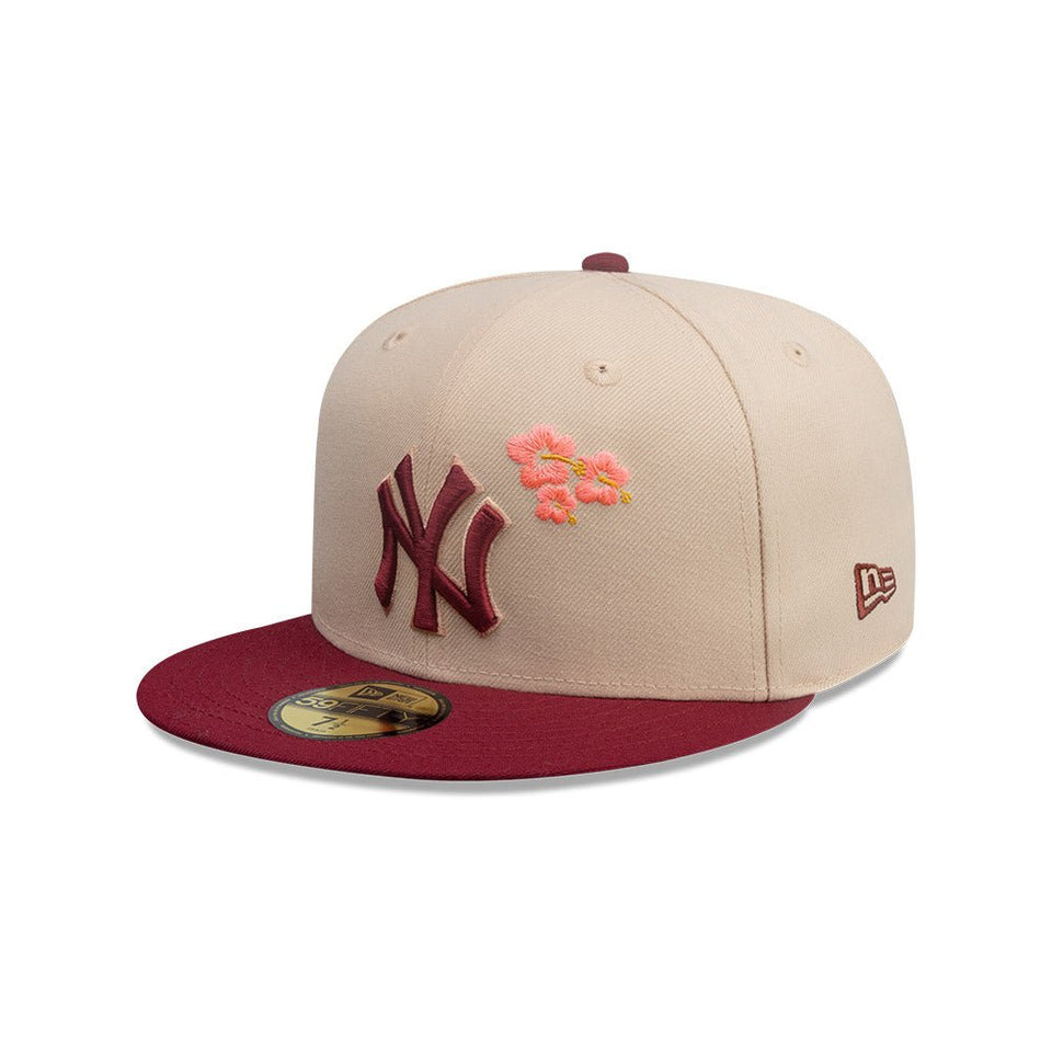59FIFTY City Elements プエルトリコ ニューヨーク・ヤンキース ベージュ マルーンバイザー - 14751978 - 700 | NEW ERA ニューエラ公式オンラインストア
