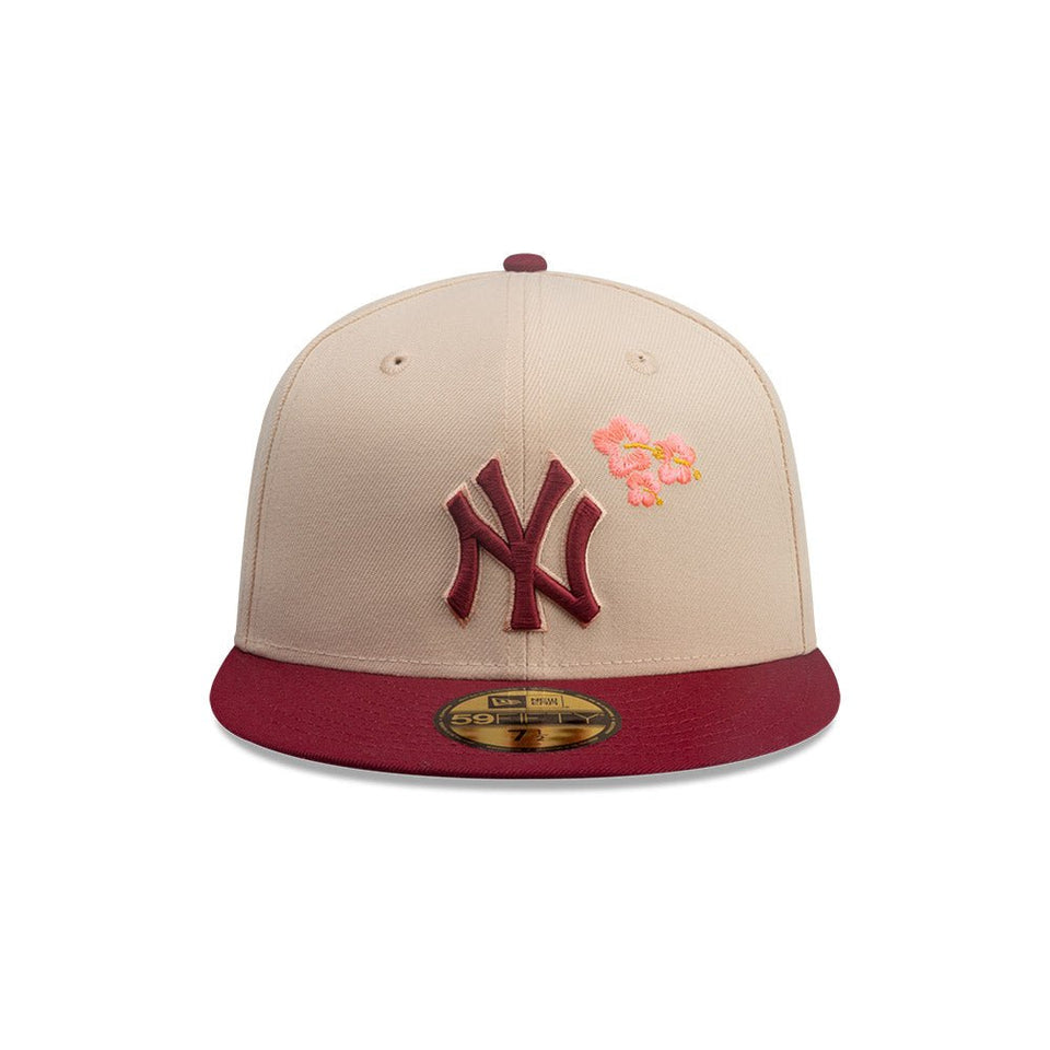 59FIFTY City Elements プエルトリコ ニューヨーク・ヤンキース ベージュ マルーンバイザー - 14751978 - 700 | NEW ERA ニューエラ公式オンラインストア