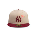 59FIFTY City Elements プエルトリコ ニューヨーク・ヤンキース ベージュ マルーンバイザー - 14751978 - 700 | NEW ERA ニューエラ公式オンラインストア