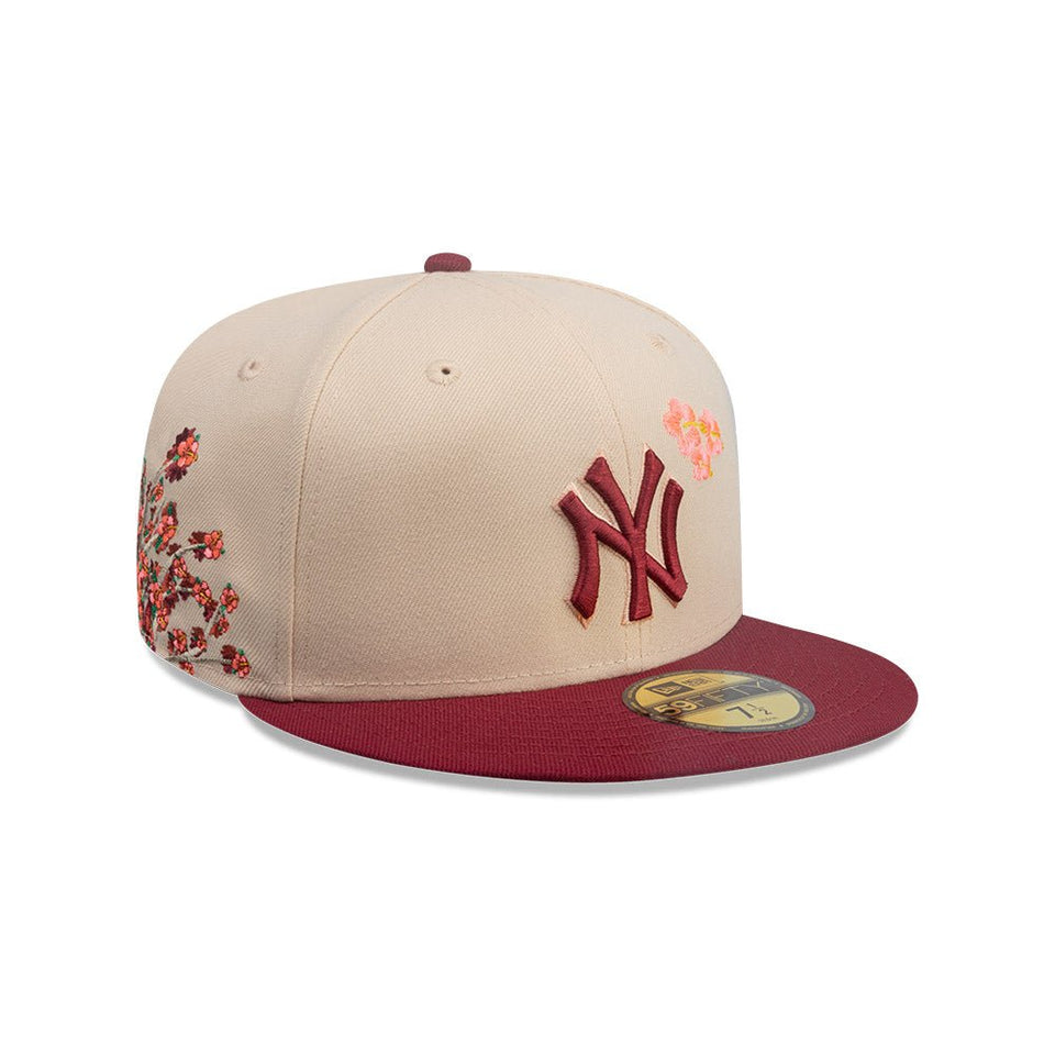 59FIFTY City Elements プエルトリコ ニューヨーク・ヤンキース ベージュ マルーンバイザー - 14751978 - 700 | NEW ERA ニューエラ公式オンラインストア