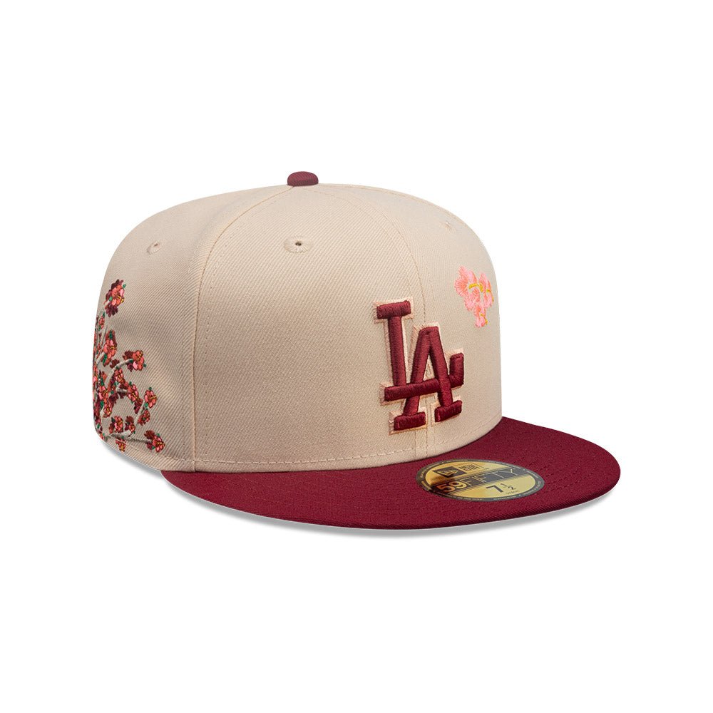 ニューエラ LA　ドジャース　フラワー　ライトベージュ　新品　New Era 9FORTY Animal ロサンゼルス・ドジャース ライトクリーム