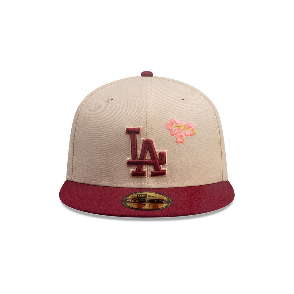 59FIFTY City Elements プエルトリコ ロサンゼルス・ドジャース ベージュ マルーンバイザー - 14751979 - 700 | NEW ERA ニューエラ公式オンラインストア