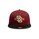 59FIFTY City Elements ペルー サンディエゴ・パドレス マルーン ブラックバイザー - 14751981 - 700 | NEW ERA ニューエラ公式オンラインストア