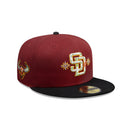 59FIFTY City Elements ペルー サンディエゴ・パドレス マルーン ブラックバイザー - 14751981 - 700 | NEW ERA ニューエラ公式オンラインストア
