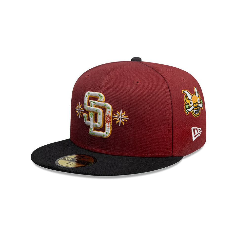 59FIFTY City Elements ペルー サンディエゴ・パドレス マルーン ブラックバイザー - 14751981 - 700 | NEW ERA ニューエラ公式オンラインストア