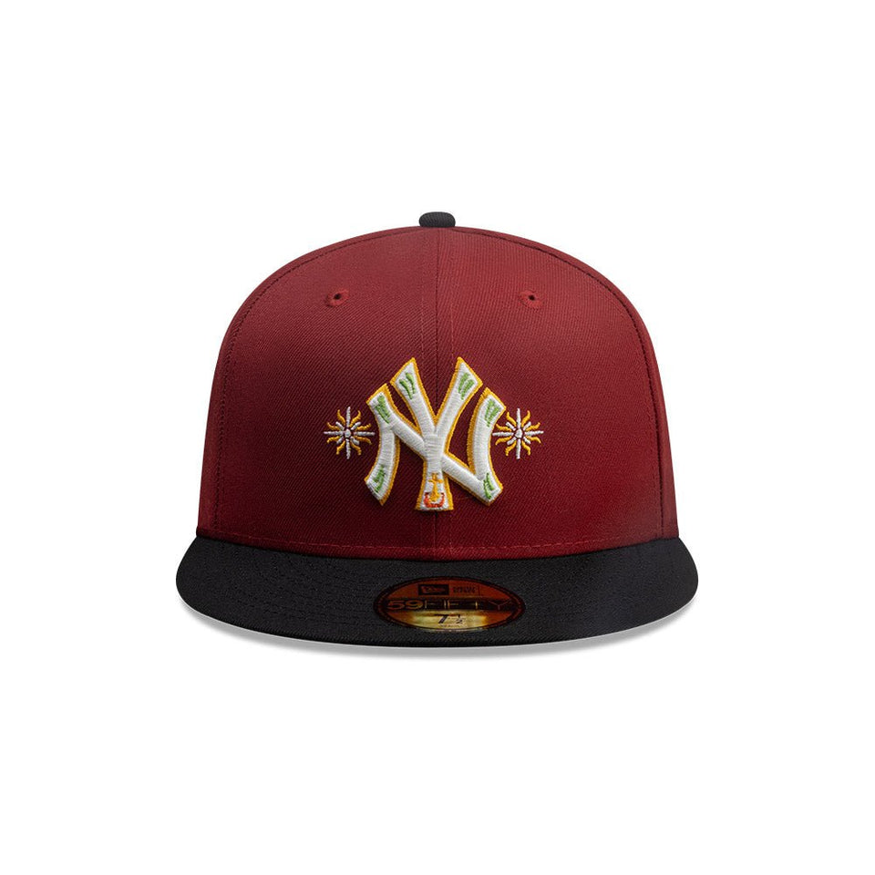 59FIFTY City Elements ペルー ニューヨーク・ヤンキース マルーン ブラックバイザー - 14751982 - 700 | NEW ERA ニューエラ公式オンラインストア