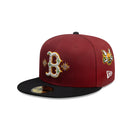 59FIFTY City Elements ペルー ボストン・レッドソックス マルーン ブラックバイザー - 14751984 - 700 | NEW ERA ニューエラ公式オンラインストア