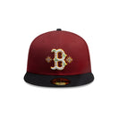 59FIFTY City Elements ペルー ボストン・レッドソックス マルーン ブラックバイザー - 14751984 - 700 | NEW ERA ニューエラ公式オンラインストア