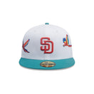 59FIFTY City Elements ホンジュラス サンディエゴ・パドレス ホワイト グリーンバイザー - 14751989 - 700 | NEW ERA ニューエラ公式オンラインストア