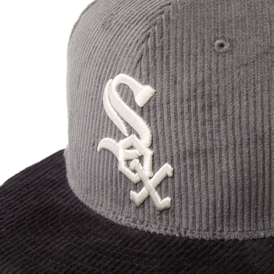 59FIFTY Corduroy コーデュロイ シカゴ・ホワイトソックス グレー ブラックバイザー - 14668157 - 700 | NEW ERA ニューエラ公式オンラインストア