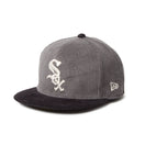 59FIFTY Corduroy コーデュロイ シカゴ・ホワイトソックス グレー ブラックバイザー - 14668157 - 700 | NEW ERA ニューエラ公式オンラインストア