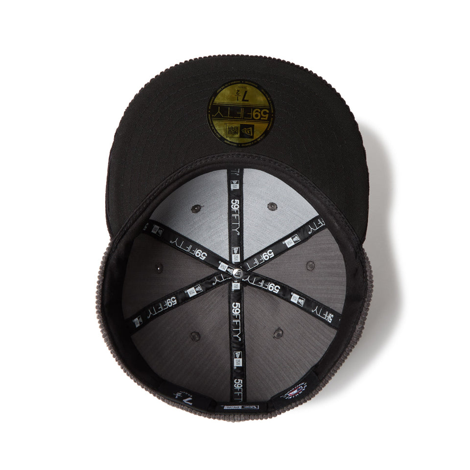 59FIFTY Corduroy コーデュロイ シカゴ・ホワイトソックス グレー ブラックバイザー - 14668157 - 700 | NEW ERA ニューエラ公式オンラインストア
