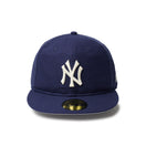 59FIFTY Cotton Flax ニューヨーク・ヤンキース ネイビー - 14388815 - 700 | NEW ERA ニューエラ公式オンラインストア