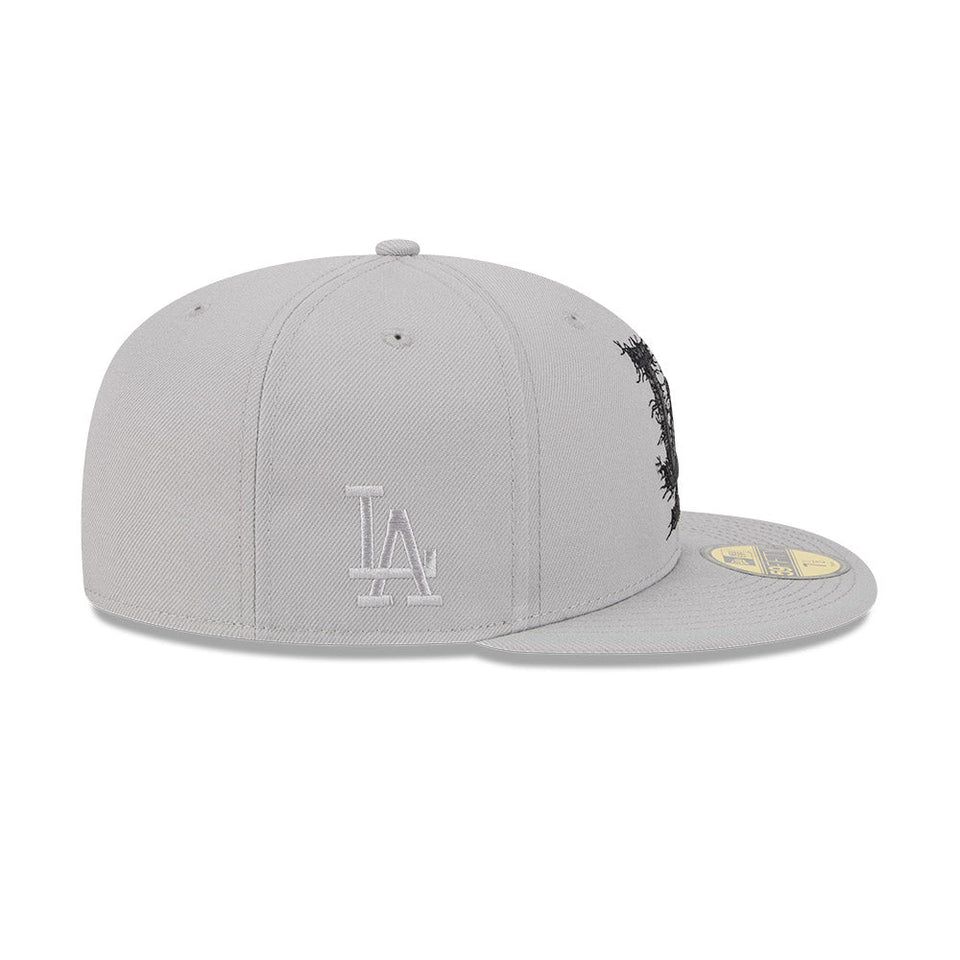 59FIFTY ロサンゼルス・ドジャース グレー × ホワイト　新品未使用　7 59FIFTY ロサンゼルス・ドジャース グレー × ホワイト