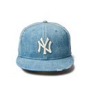59FIFTY Damaged Denim ニューヨーク・ヤンキース ウォッシュドデニム - 14388855 - 700 | NEW ERA ニューエラ公式オンラインストア