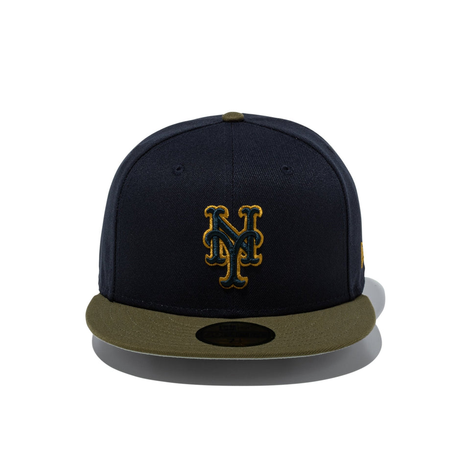 59FIFTY Deep Forest ニューヨーク・メッツ ネイビー モスバイザー - 14746781 - 700 | NEW ERA ニューエラ公式オンラインストア