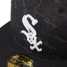 59FIFTY Denim Monogram シカゴ・ホワイトソックス ブラックデニム ブラックバイザー - 14307717 - 700 | NEW ERA ニューエラ公式オンラインストア
