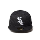 59FIFTY Denim Monogram シカゴ・ホワイトソックス ブラックデニム ブラックバイザー - 14307717 - 700 | NEW ERA ニューエラ公式オンラインストア