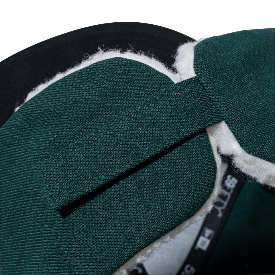 59FIFTY Dog Ear ドッグイヤー チームカラー オークランド･アスレチック ダークグリーン ゴールド - 14866620-700 | NEW ERA ニューエラ公式オンラインストア