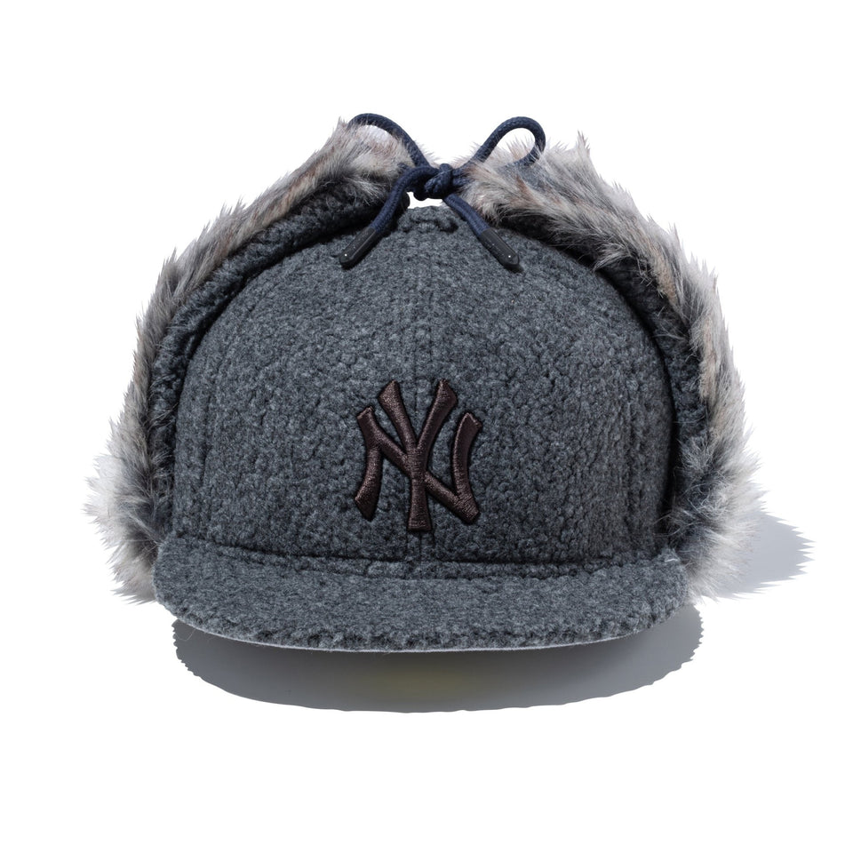59FIFTY Dog Ear ドッグイヤー ボア ニューヨーク・ヤンキース ダークグレー - 14886708-700 | NEW ERA ニューエラ公式オンラインストア