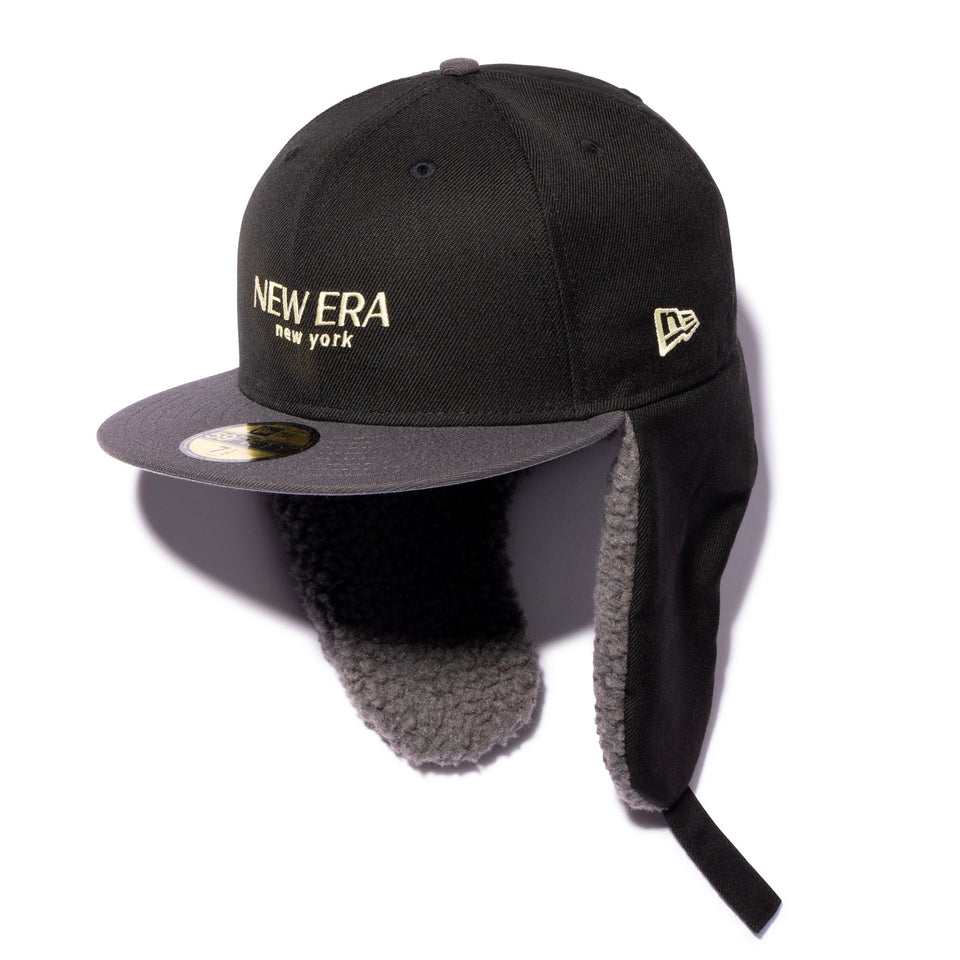 59FIFTY Dog Ear ドッグイヤー ソフトバックラム BLACK LABEL FW25 ブラック ダークグラファイトバイザー - 14747342-700 | NEW ERA ニューエラ公式オンラインストア