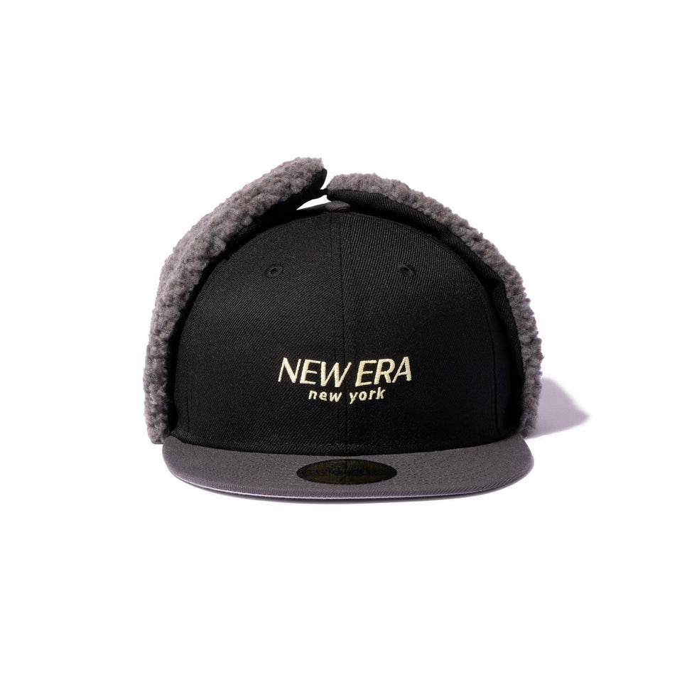 59FIFTY Dog Ear ドッグイヤー ソフトバックラム BLACK LABEL FW25 ブラック ダークグラファイトバイザー - 14747342-700 | NEW ERA ニューエラ公式オンラインストア