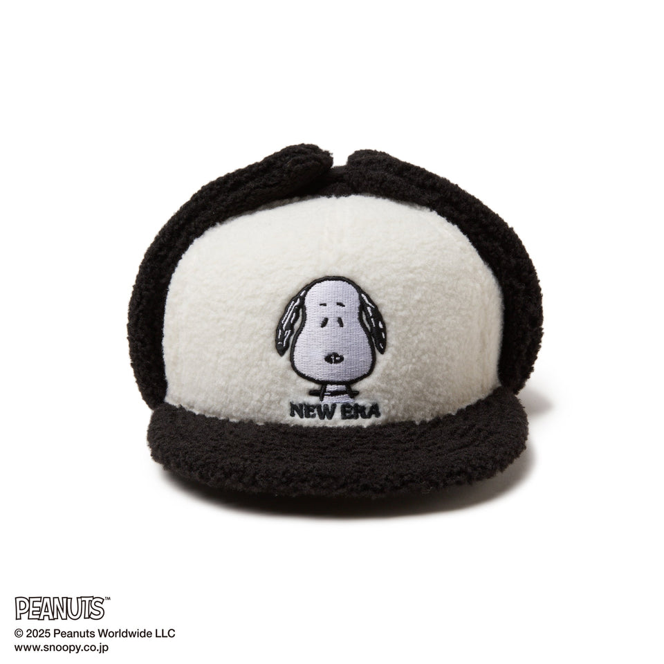 59FIFTY Dog Ear ドッグイヤー PEANUTS ピーナッツ スヌーピー ホワイト ブラックバイザー - 14344560 - 700 | NEW ERA ニューエラ公式オンラインストア