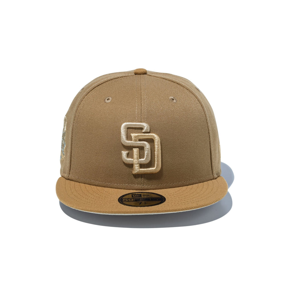 59FIFTY Dune サンディエゴ・パドレス クーパーズタウン カーキ ウィートバイザー - 14743776 - 700 | NEW ERA ニューエラ公式オンラインストア