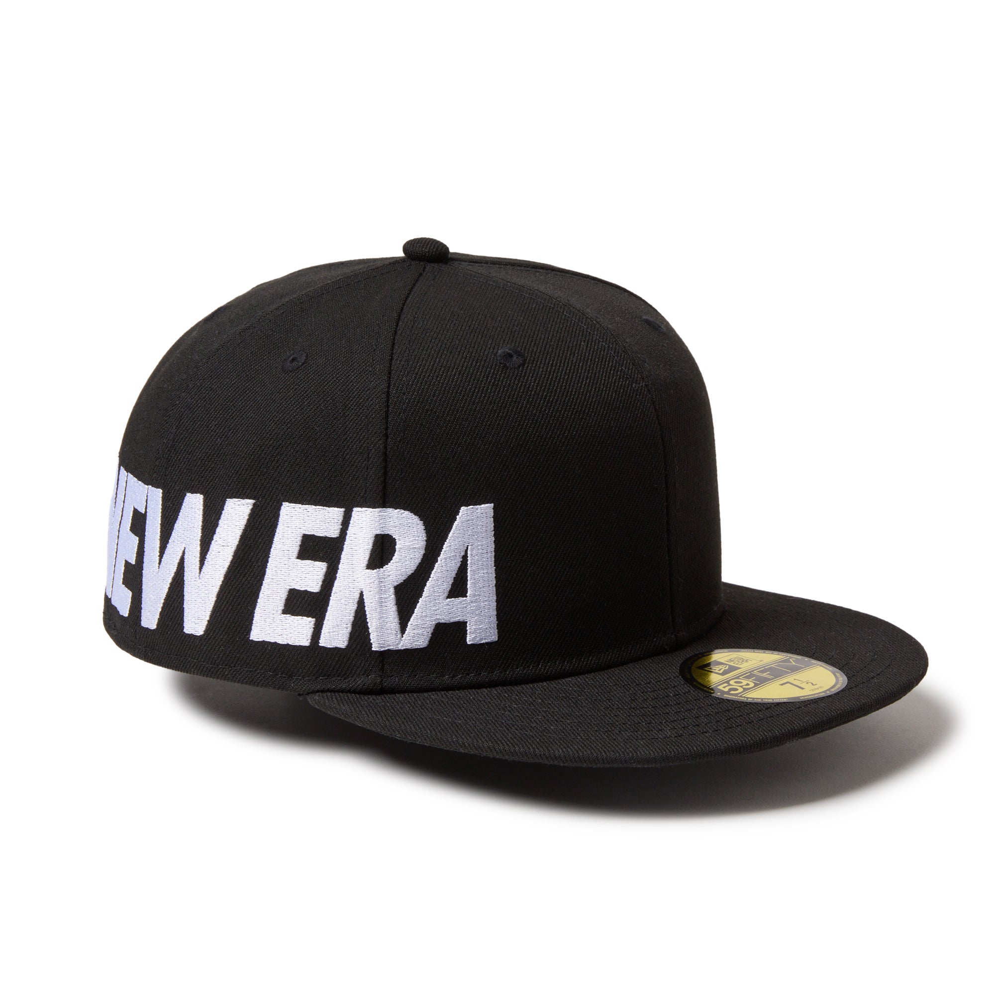 C17 NEW ERA 59FIFTY フラッグロゴ オールブラック 7 5/8 59FIFTY Essential ワードマークロゴ ブラック | ニューエラオンライン