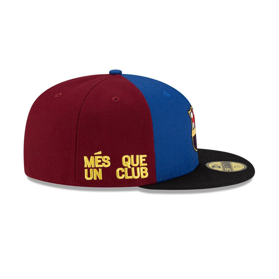 59FIFTY FCバルセロナ MES QUE UN ブルー/バーガンディー/ブラック - 14893928-700 | NEW ERA ニューエラ公式オンラインストア