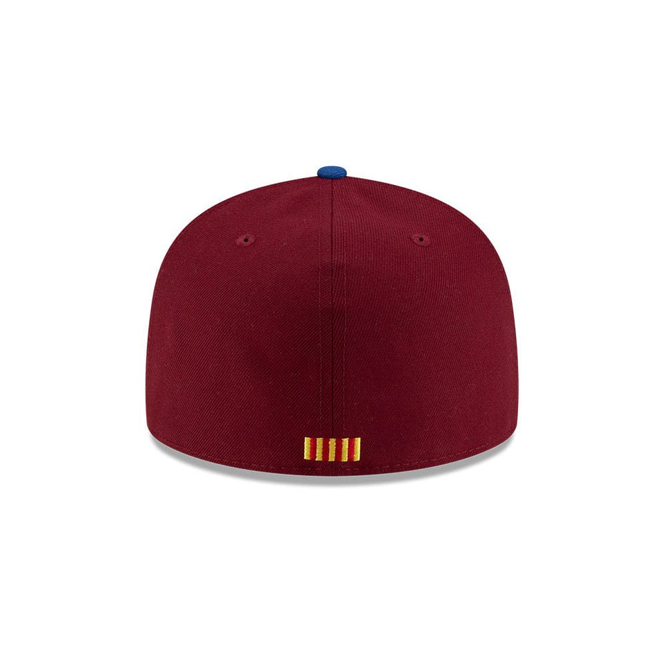 59FIFTY FCバルセロナ MES QUE UN ブルー/バーガンディー/ブラック - 14893928-700 | NEW ERA ニューエラ公式オンラインストア