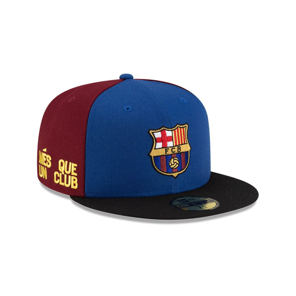 59FIFTY FCバルセロナ MES QUE UN ブルー/バーガンディー/ブラック - 14893928-700 | NEW ERA ニューエラ公式オンラインストア