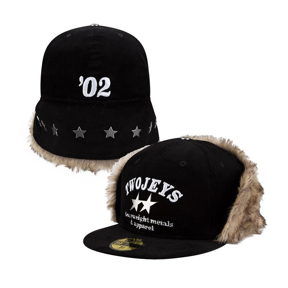 59FIFTY Flip down Twojeys コーデュロイ ブラック | ニューエラ