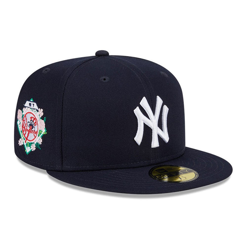 【受注生産品】 Floral 59FIFTY Undervisor ネイビー ニューヨーク・ヤンキース 帽子