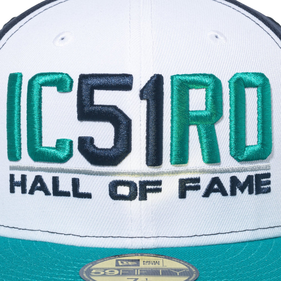 59FIFTY Hall of Fame 2025 Ichiro Suzuki シアトル・マリナーズ IC51RO ホワイト/ネイビー グリーンバイザー - 14734661 - 700 | NEW ERA ニューエラ公式オンラインストア