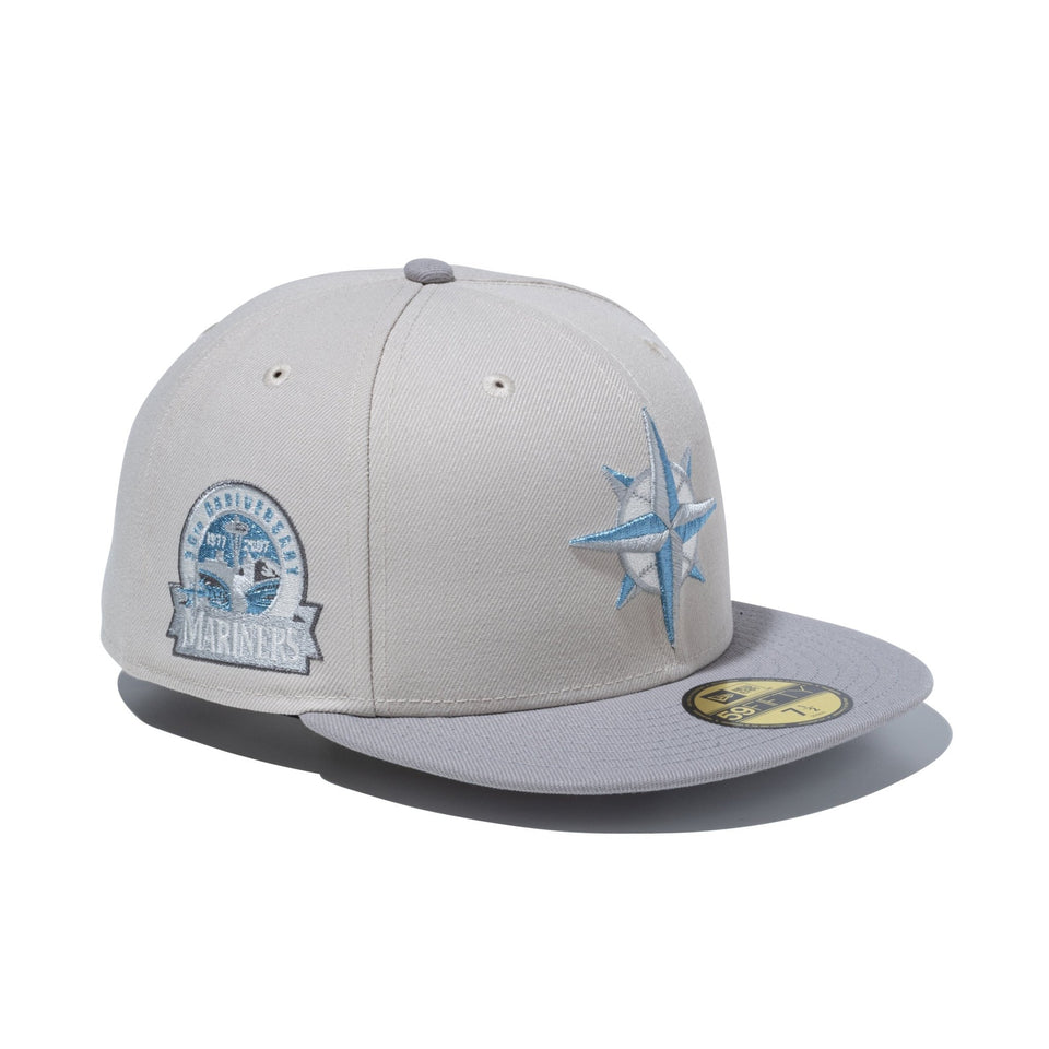 59FIFTY シアトル・マリナーズ Happy Holidays ストーン グレー
