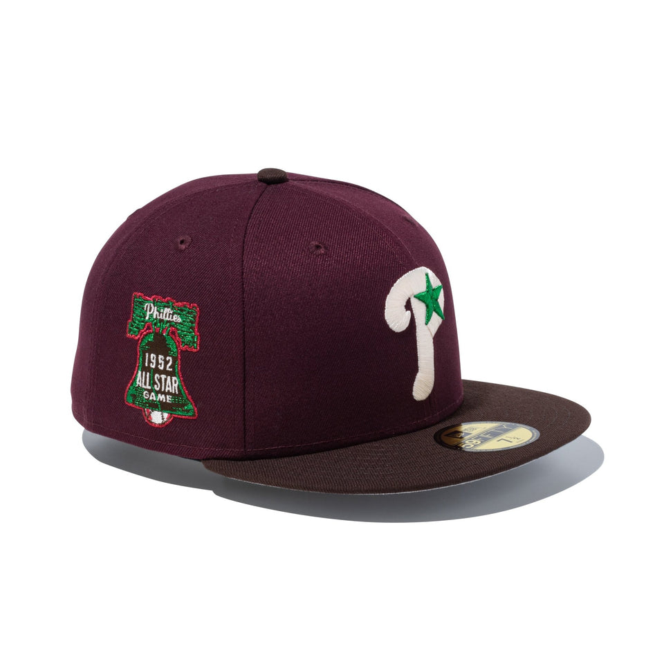 59FIFTY フィラデルフィア・フィリーズ Happy Holidays マルーン バーントウッド - 14866612-700 | NEW ERA ニューエラ公式オンラインストア