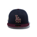 59FIFTY ロサンゼルス・ドジャース Happy Holidays ネイビーマルーン - 14866616-714 | NEW ERA ニューエラ公式オンラインストア