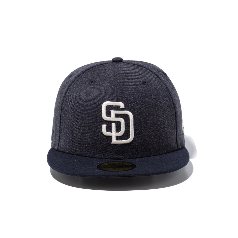 59FIFTY Heather Pack サンディエゴ・パドレス ヘザーネイビー ネイビーバイザー - 14860701 - 700 | NEW ERA ニューエラ公式オンラインストア