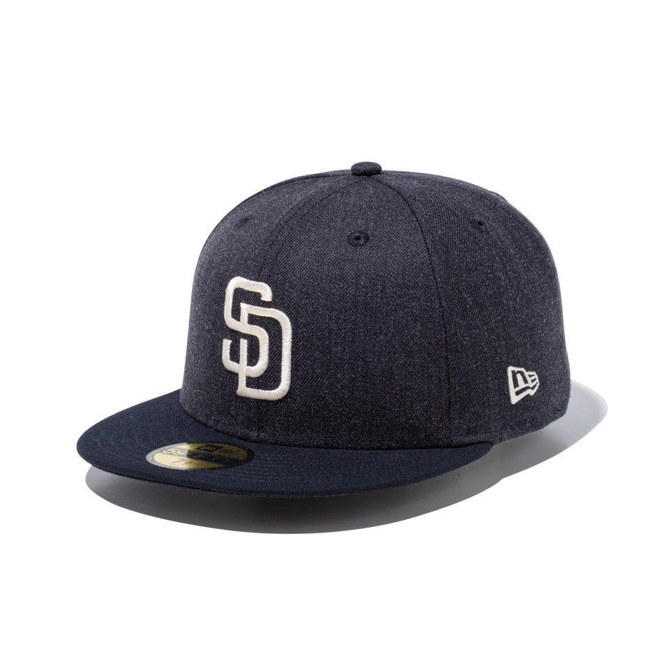 59FIFTY Heather Pack サンディエゴ・パドレス ヘザーネイビー ネイビーバイザー - 14860701 - 700 | NEW ERA ニューエラ公式オンラインストア