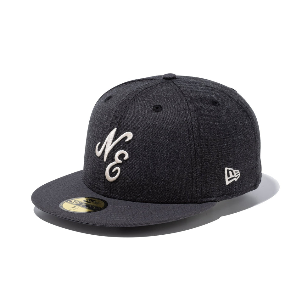 59FIFTY Heather Pack クラシックロゴ ヘザーブラック ダークグラファイトバイザー - 14860736 - 700 | NEW ERA ニューエラ公式オンラインストア