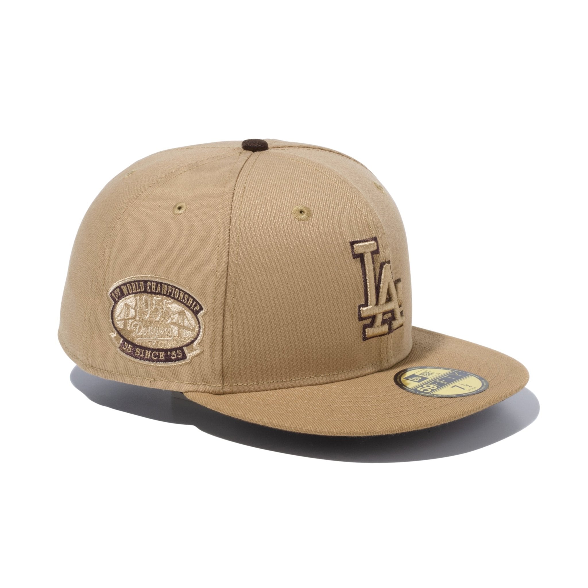 キャップ ベージュe 59FIFTY Iced Latte ロサンゼルス・ドジャース キャメル カーキ