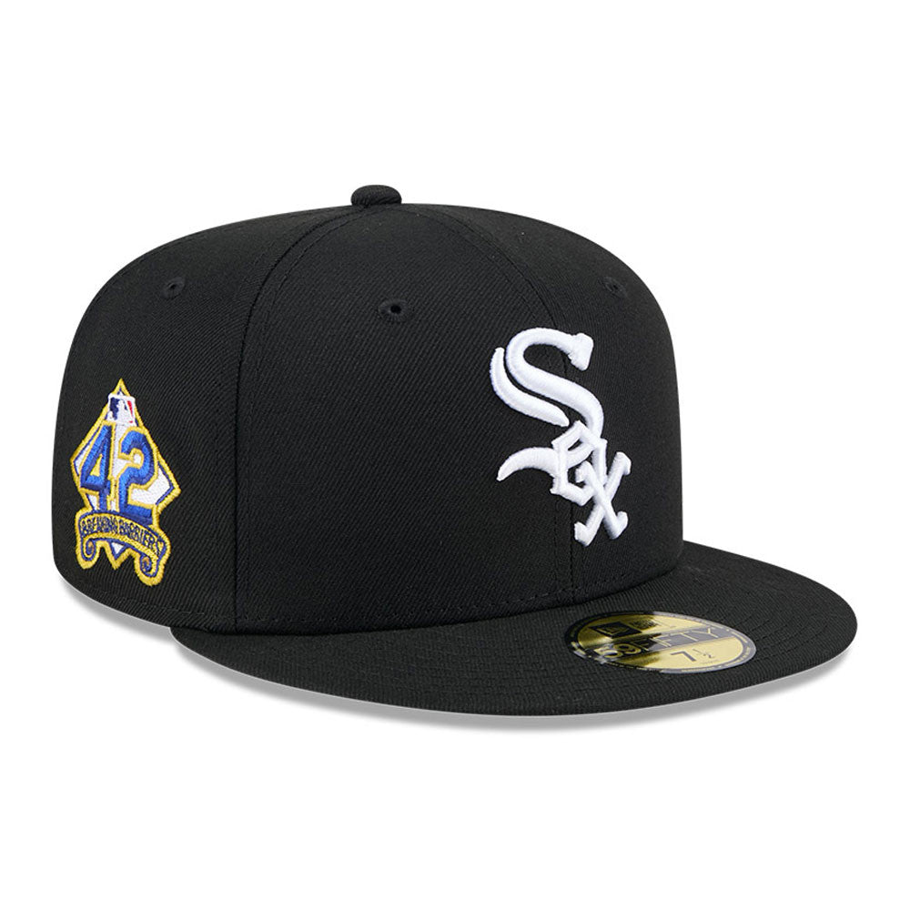 【あページ】ニューエラ　ホワイトソックス　ブラック 59FIFTY トラッカー ALLSTAR SIDE PATCH シカゴ・ホワイト