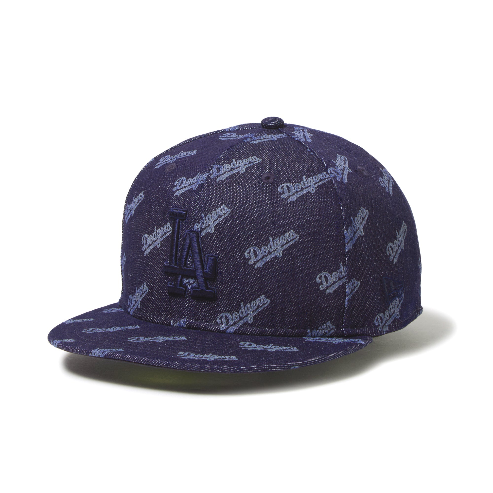 海外限定！ LA ニューエラ ドジャース デニム 59FIFTY Laser Burn Out ロサンゼルス・ドジャース デニム
