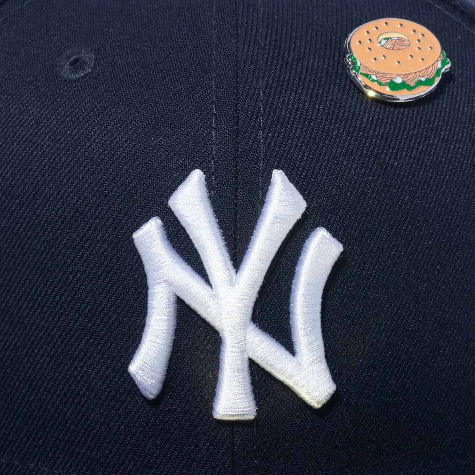 59FIFTY Local Dishes ニューヨーク・ヤンキース サーモンベーグル ネイビー - 14109886-700 | NEW ERA ニューエラ公式オンラインストア