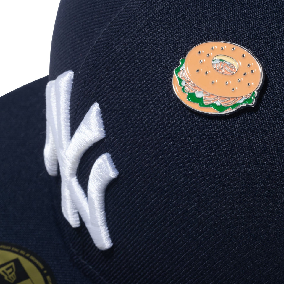 59FIFTY Local Dishes ニューヨーク・ヤンキース サーモンベーグル ネイビー - 14109886-700 | NEW ERA ニューエラ公式オンラインストア