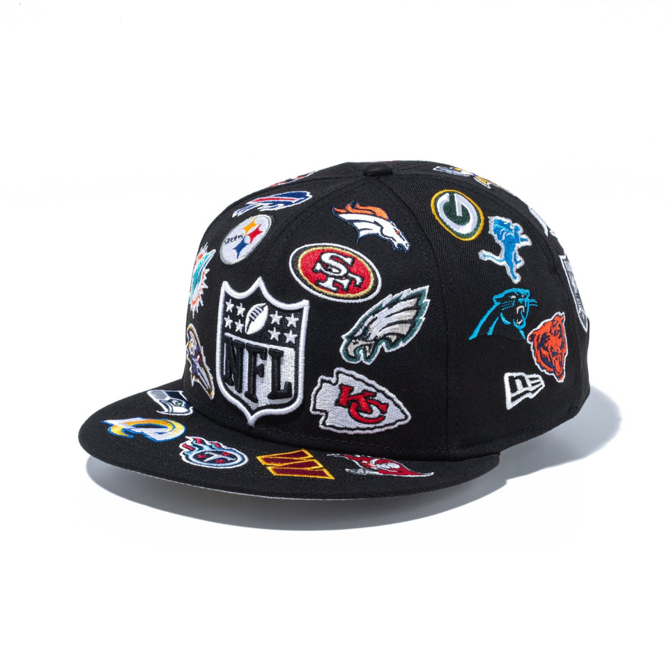 59FIFTY Logo Scramble NFL オールオーバー ブラック - 14734034 - 700 | NEW ERA ニューエラ公式オンラインストア