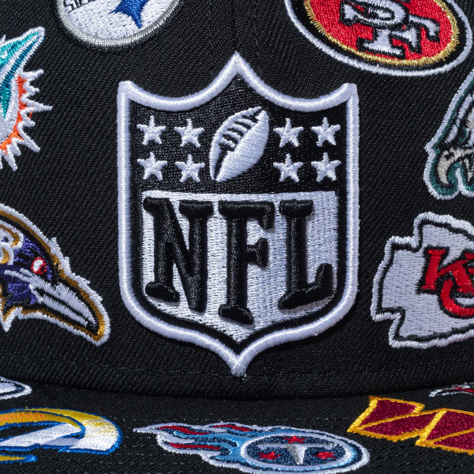 59FIFTY Logo Scramble NFL オールオーバー ブラック - 14734034 - 700 | NEW ERA ニューエラ公式オンラインストア